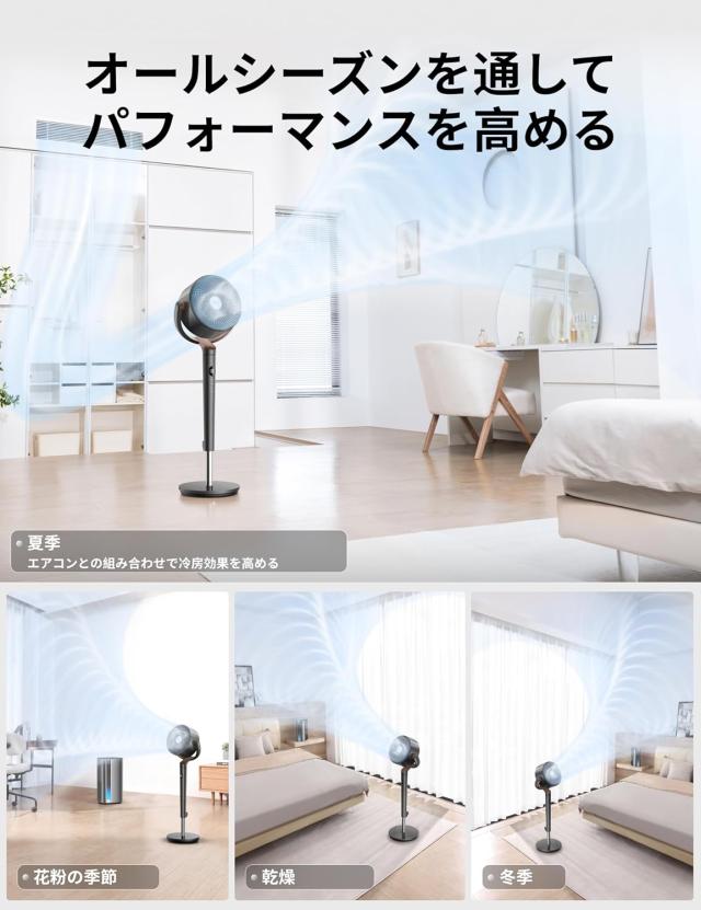 TOPZEE 扇風機 リビング DCモーター 省エネ＆静音 サーキュレーター Amazon | 【人気女性誌Poco'ce掲載 】【節電対策】 TOPZEE