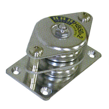 HHH(スリーエッチ):固定滑車 (ヨコ型) ステンレス ベアリング HSB50X2 よこ型 HSB50x2