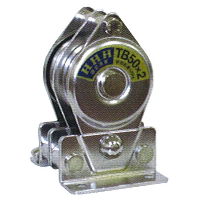 HHH(スリーエッチ):固定滑車 (タテ型分離式) 鉄 メタル TM50X2 たて型(分離式) TM50x2 の通販は