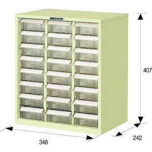 HOZAN(ホーザン):パーツキャビネット B-403【メーカー直送品】 卓上タイプ 3列×8段 B-403 収納 保管 机上整理 オフィス