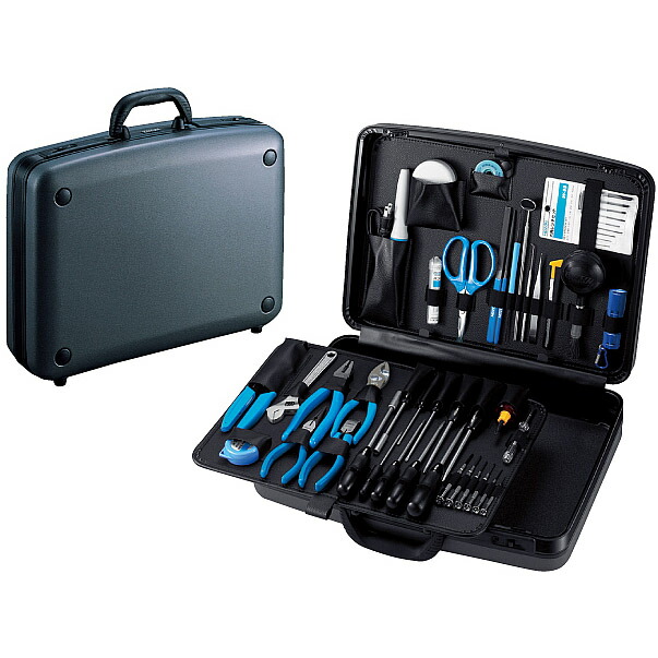 HOZAN(ホーザン):工具セット S-76-230 アタッシェタイプの(230V) 48点 
