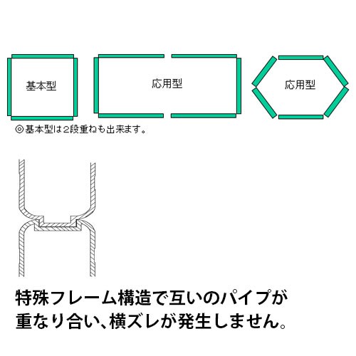 ミツル:堆肥ワク 1500×390mm t-1500l【メーカー直送品】 田畑の地力回復・堆肥造りに力を発揮！ [アルミ製](有機農業用 たいひ 肥料作り