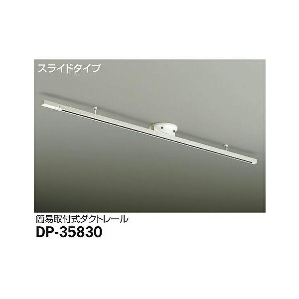 大光電機 簡易取付式ダクトレール DP-35830 ホワイト-
