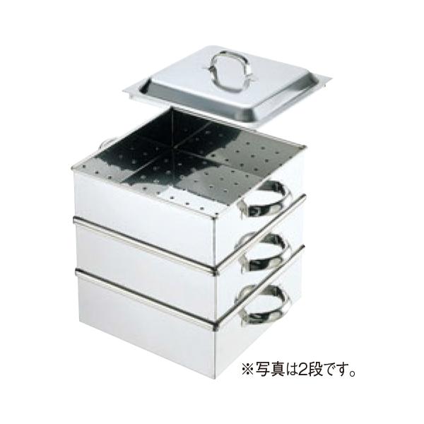 アカオアルミ 角型蒸器 30cm 一重 アルミニウム合金(アルマイト)、ハンドル(フェノール樹脂) 日本 AMS71301 wyw801m アカオアルミ アルマイト角型蒸器 36cm 二重 （取寄品） - アスクル