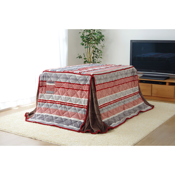 イケヒコ・コーポレーション:Hニードル ハイタイプ レッド 約235×290cm 6823399【メーカー直送品】【地域制限有】 こたつ布団 掛 長方形の通販は