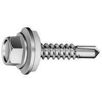 ヤマヒロ:ジャックポイント ヘックス半ねじ (6カク) AZワッシャー付 200本入 5×45mm 三価ユニクロ HJB45AZW ヤマヒロ ジャックポイント 鋼鈑用ビス ドリルネジ HJB45AZW の通販は