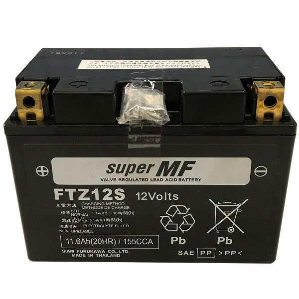 古河電池:シールド型 バイク用バッテリー ［ 液入充電済 ］ Unleashシリーズ FTZ12S FB 古河電池 古河バッテリー メンテナンスフリー FTZ12S の通販は 17,980円