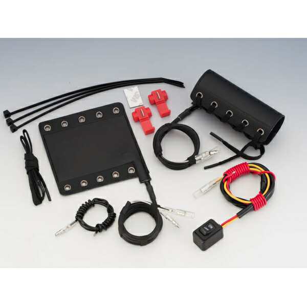 キジマ:グリップヒーター GH05-2 巻き付けタイプ 95mm 304-8201 バイク グリップ ヒーター 温度調整の通販は