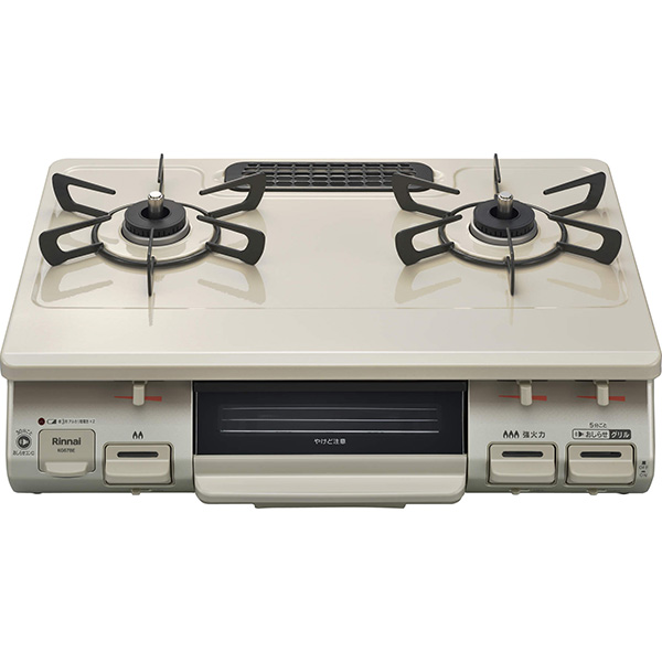 リンナイ:ガステーブル 60cm幅ベージュ 右強火力 都市ガス用 KG67BER_13A の通販は