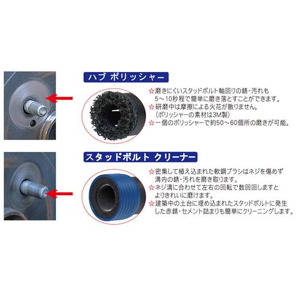 CUSTOR(クストー):スタッド&ハブクリーナーセット 乗用車用 CL-368U