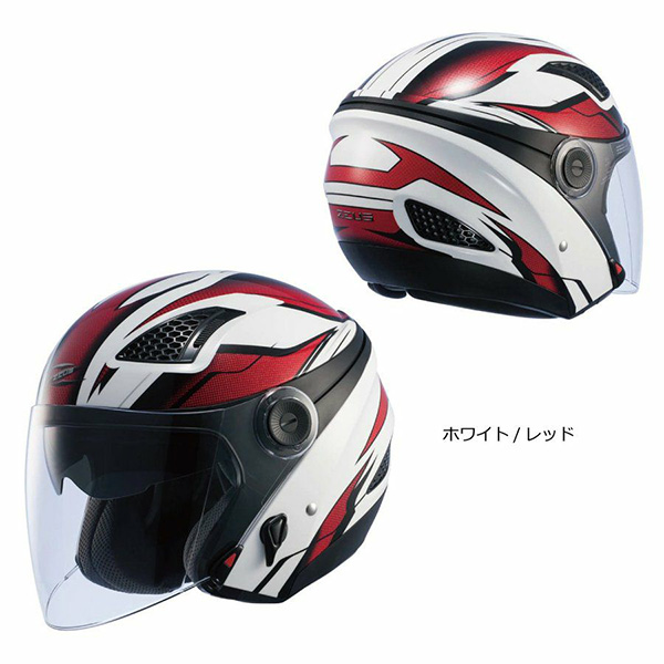 南海部品:ZEUS NAZ-213 LAYER＿WH/RD＿XL NAZ213WHRDXL ナンカイ ZEUS バイクヘルメット ゼウス レイヤー ジェットヘルメット NAZ-213 LAYER