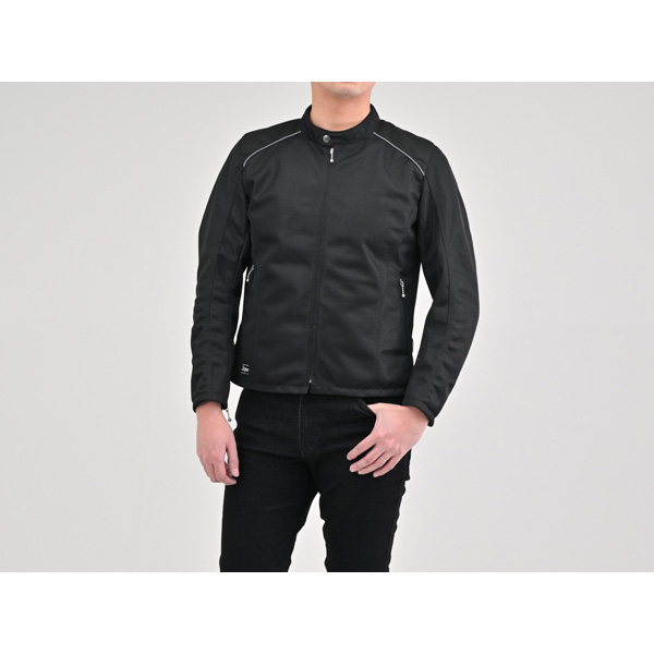 DAYTONA(デイトナ):DJ-003 メッシュシングルライダース ブラック 37086 の通販は