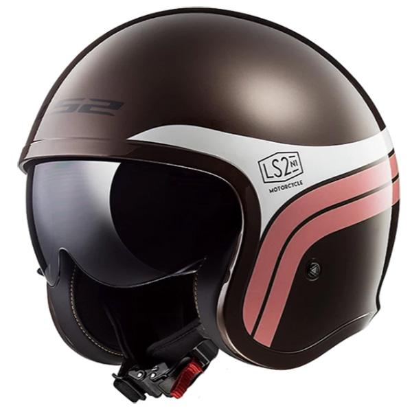 LS2 HELMETS:【国内正規品】SPITFIRE BROWN WHITE XXLサイズ