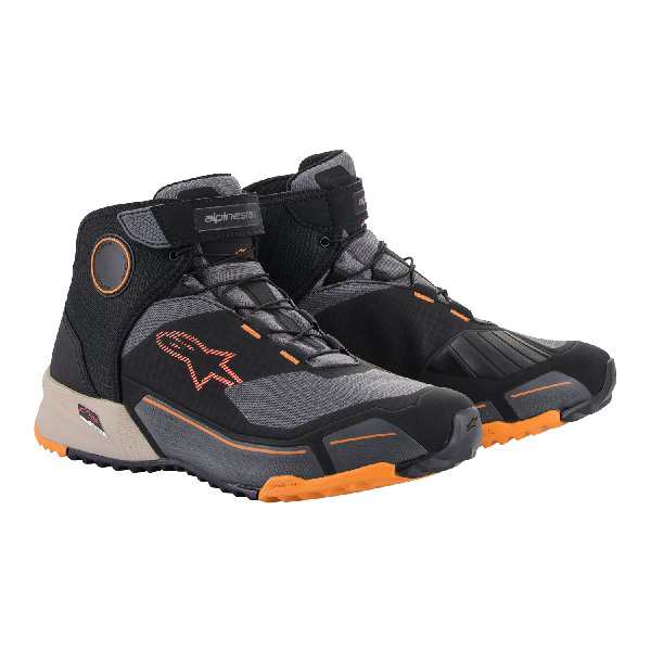 アルパインスターズ:CR-X DRYSTAR RIDING SHOES 1284 BLACK LIGHT BROWN ORANGE 9 8059175406751 アルパイン CR-X DRYSTAR シューズ オレ