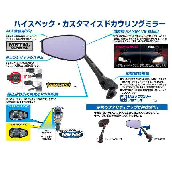 TANAX(タナックス):カウリングミラー13 NC-003 TANAX カウリングミラー 13