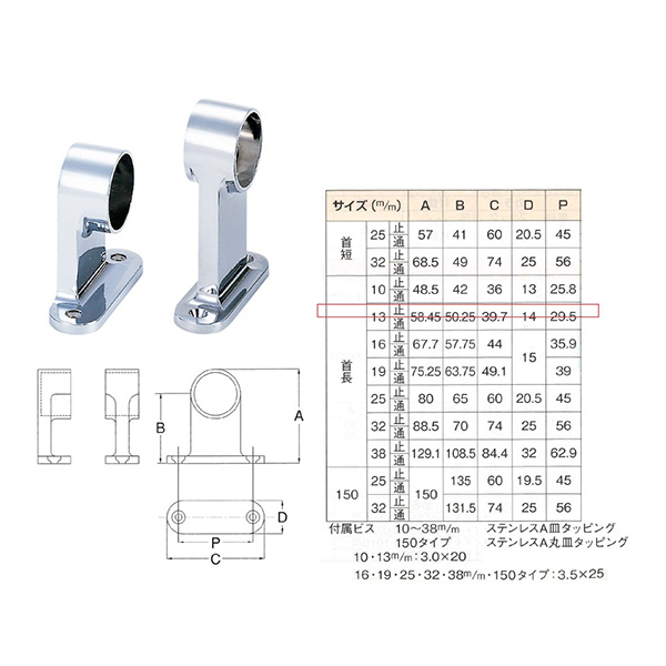 水上:F型ブラケット 首長 13mm 止【20個入】 4515161062393 MIZUKAMIの通販は 9,900円