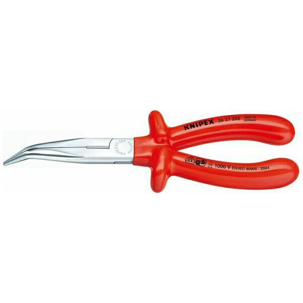 KNIPEX(クニペックス): 絶縁40ﾟ先曲ラジオペンチ 1000V 2627-200 の 