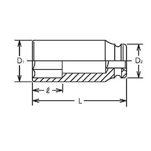 ko-ken(コーケン):1.1/2sq インパクトディープソケット 17300A-1.13/16 6角ディープソケット 1-1 2゛(38.1mm)  17300A-1.13 16 の通販はau PAY マーケット - イチネンネット | au PAY マーケット－通販サイト