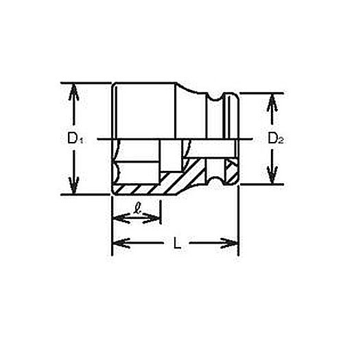 ko-ken(コーケン):1sq インパクトソケット 18400A-2.9/16 6角ソケット 1゛(25.4mm) 18400A-2.9 16 