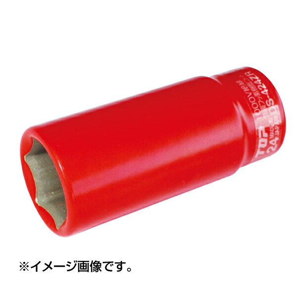 TOP(トップ):絶縁ディープソケット 差込角12.7mm DS-417ZR 絶縁ソケット 通信施設工事 92 の通販は