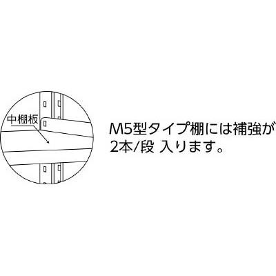 TRUSCO(トラスコ中山):ＴＲＵＳＣＯ Ｍ５型中量棚