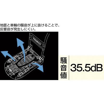 TRUSCO(トラスコ中山):樹脂台車カルティオ(スチールハンドルタイプ)折