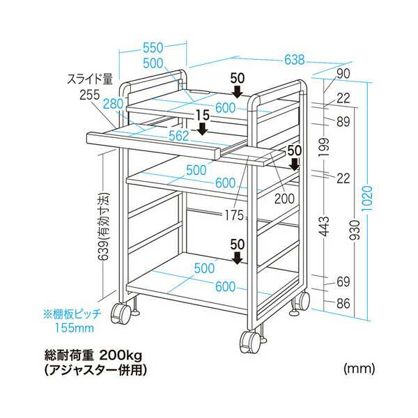 サンワサプライ:SOHOラック RAC-S600L【メーカー直送品】 SOHOラック RAC-S600L 事務 オフィス 