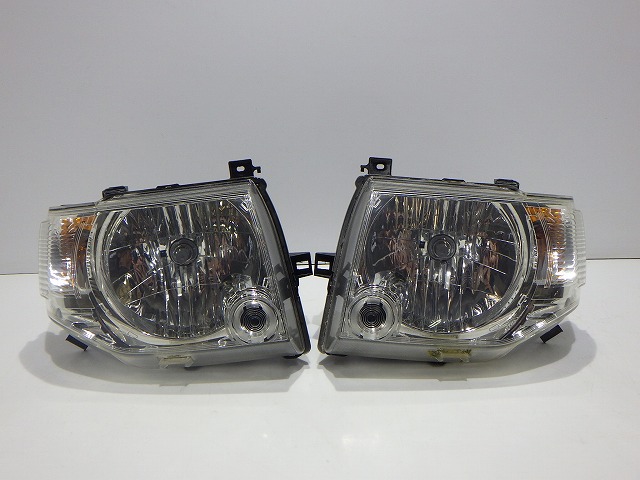 パジェロミニ ヘッドライト左右 ハロゲン H58A 後期 100-37007 8301B 540/539 コーティング 260609019