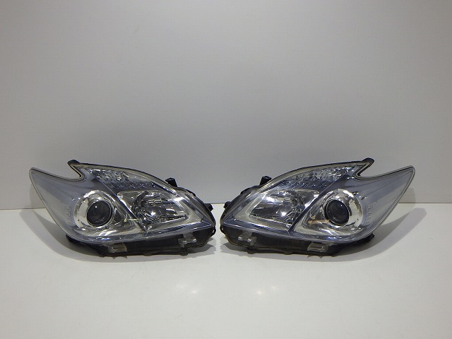 プリウス ヘッドライト左右 ハロゲン ZVW30 前期 47-29 ホ 81150/81110-47370 コーティング 綺麗 260610037