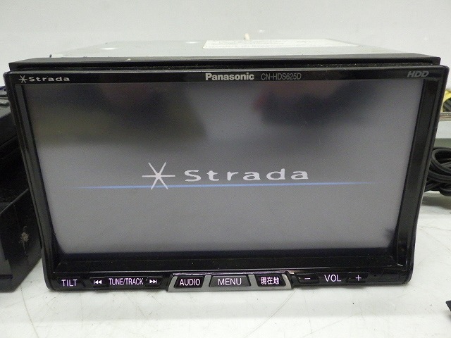 保証付き パナソニック CN-HDS625D HDD 2DIN ナビ ストラーダ 2006年地図 DVDビデオ対応 中古 即納 安い，定番 動作保証付☆F3741&frasl;パナソニック CN-HDS625D HDDナビ