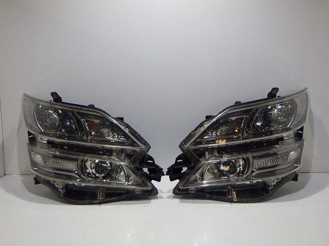 20系 ヴェルファイア ヘッドライト左右 HID ANH GGH 20/25 58-24 4 AFS 前期 81145/81185-58162 コーティング 綺麗 260610042