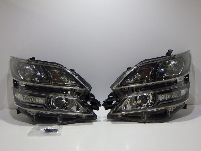 20系ヴェルファイア ヘッドライト左右 HID ANH GGH 20/25 前期 APS付 58-24 6 81185/81110-58161 コーティング 綺麗 260610051