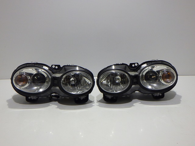 ジャガー Xタイプ ヘッドライト左右 HID J51×B 1×43-13W029/030 コーティング 美品 260610053