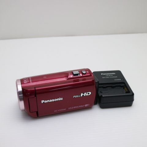 美品 HC-V550M レッド 中古本体 安心保証 即日発送 デジカメ Panasonic 本体