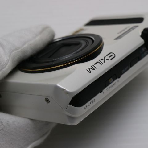 超美品 EX-ZR100 ホワイト 中古本体 安心保証 即日発送 CASIO EXILIM デジカメ 本体_2
