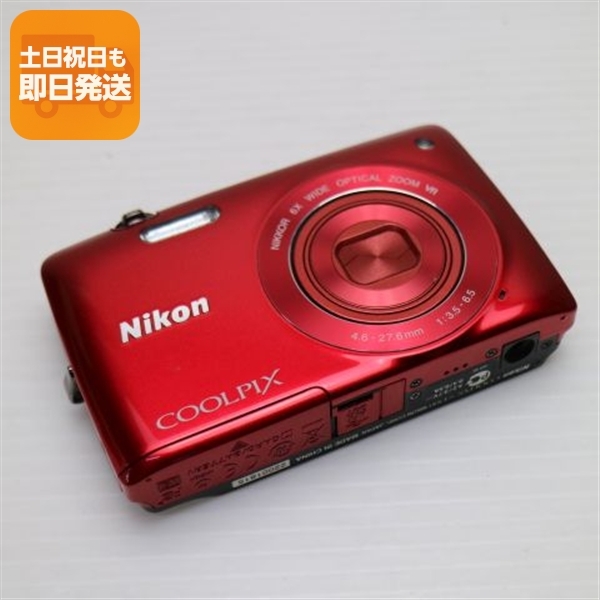 超美品 COOLPIX S4300 グロッシーレッド 中古本体 安心保証 即日発送 デジカメ Nikon デジタルカメラ 本体