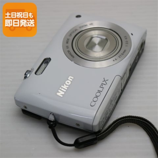 超美品 COOLPIX S4300 シェルホワイト 中古本体 安心保証 即日発送 デジカメ Nikon デジタルカメラ 本体