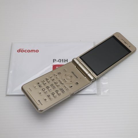 新品未使用 P-01H ゴールド本体 安心保証 即日発送 ガラケー ガラケー DoCoMo Panasonic 本体 白ロム_1