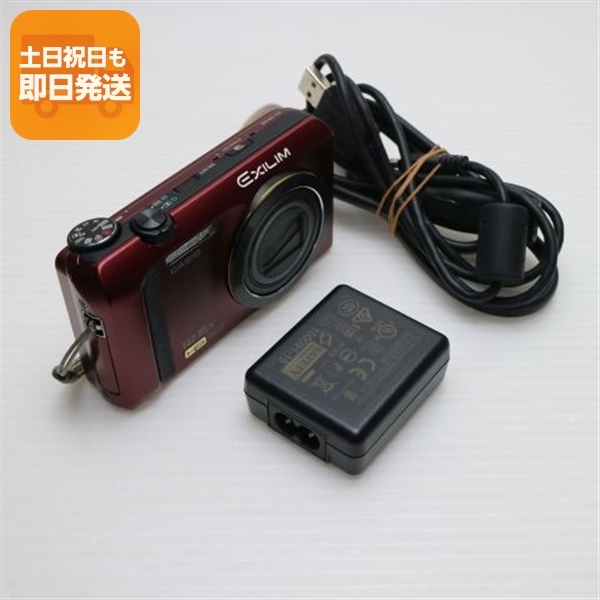 美品 EX-ZR300 レッド 中古本体 安心保証 即日発送 デジカメ CASIO デジタルカメラ 本体