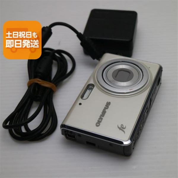 美品 FE-4020 パールホワイト 中古本体 安心保証 即日発送 OLYMPUS デジカメ デジタルカメラ 本体