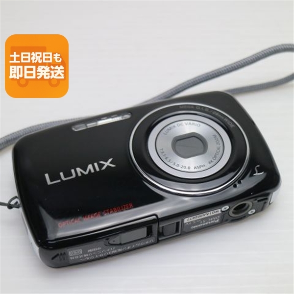 超美品 DMC-S1 ブラック 中古本体 安心保証 即日発送 Panasonic LUMIX デジカメ 本体