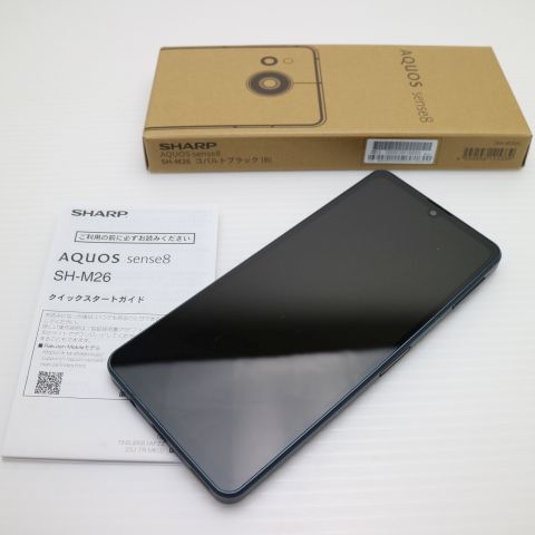 超美品 SIMフリー AQUOS sense8 SH-M26 ブラック スマホ SHARP 即日発送 土日祝発送OK