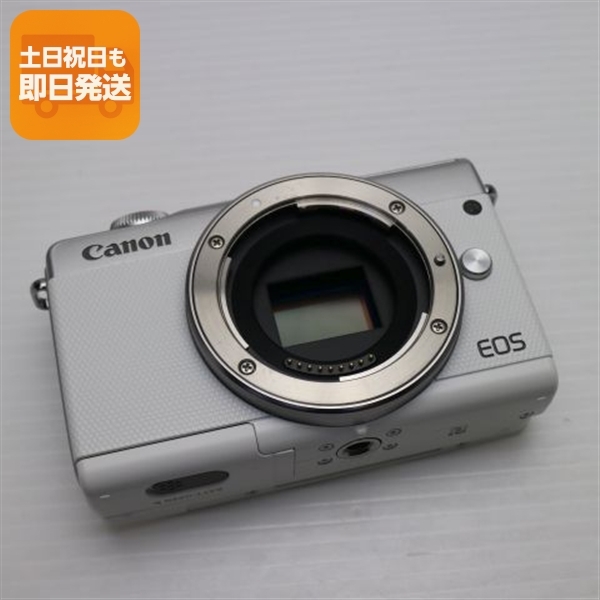 新品同様 EOS M100 ホワイト 安心保証 即日発送 Canon ミラーレス一眼カメラ デジタルカメラ 27,083円