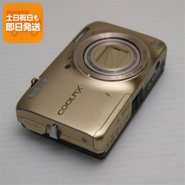 良品中古 COOLPIX S6300 エレガントゴールド 中古本体 安心保証 即日発送 デジカメ Nikon デジタルカメラ 本体 8,970円