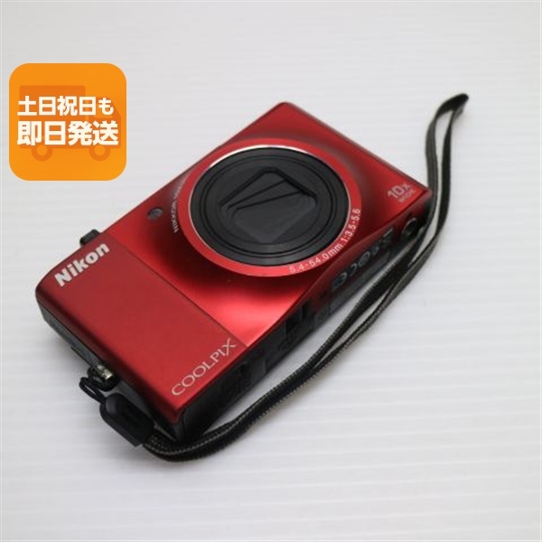 美品 COOLPIX S8000 フラッシュレッド 中古本体 安心保証 即日発送 Nikon デジカメ デジタルカメラ 本体
