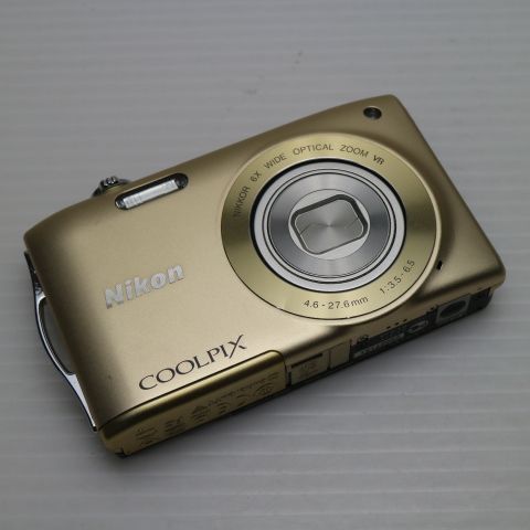 超美品 COOLPIX S3300 スイートゴールド 中古本体 安心保証 即日発送