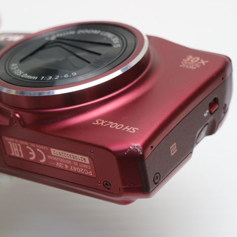 超美品 PowerShot SX700 HS レッド 中古本体 安心保証 即日発送