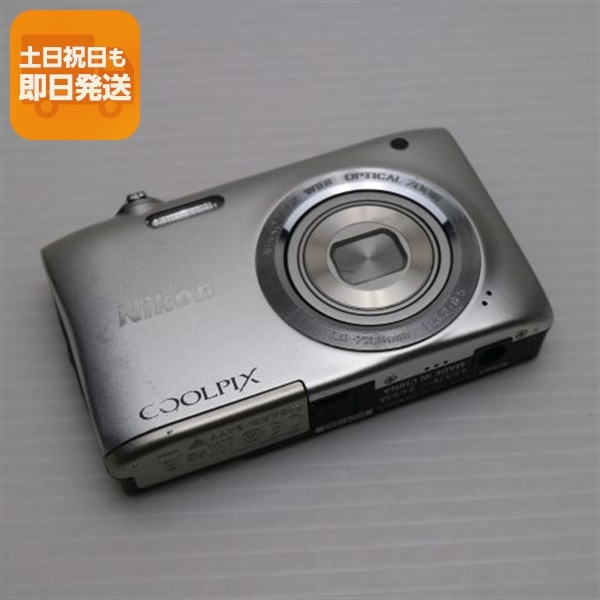 Nikon COOLPIX S2900 コンパクトデジカメ【中古品】 超美品 COOLPIX S2900 シルバー 中古本体 安心保証 即日発送 コンデジ