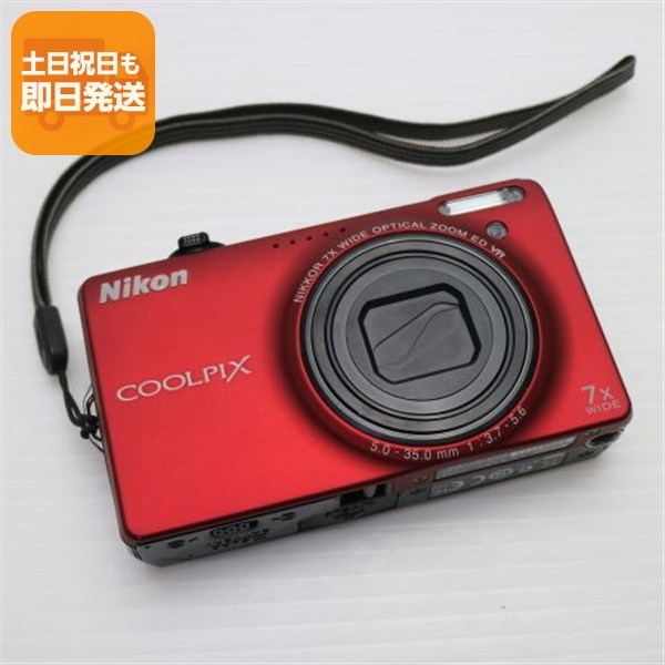 Nikon Nikon COOLPIX S6000 フラッシュレッド ☆美品☆ 元箱・付属品付