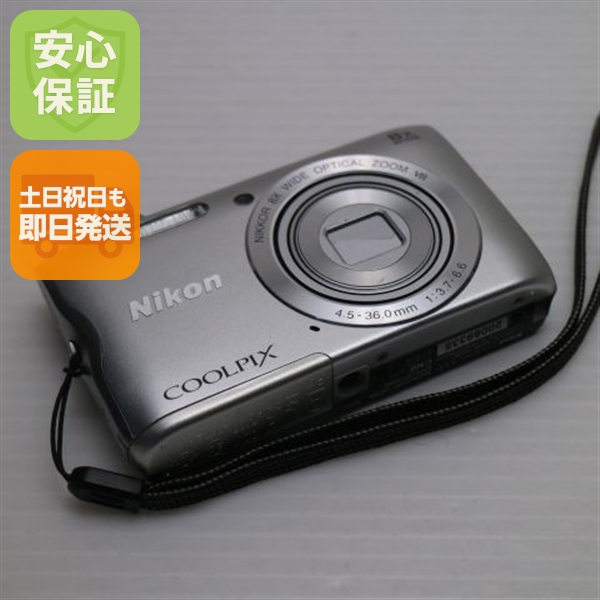 超美品 COOLPIX A300 シルバー 中古本体 安心保証 即日発送 コンデジ